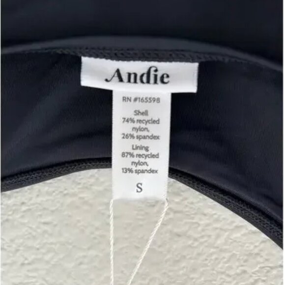 Andie Swim the Amalfi Eco Nylon One Piece in Black S NWT - Picture 4 of 6